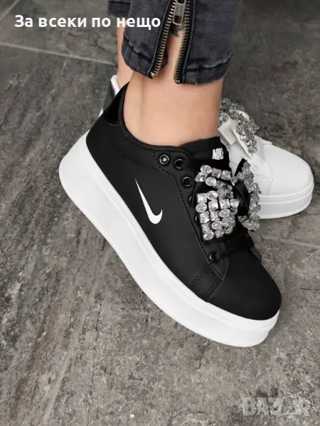 Nike Дамски Маратонки С Кристали👟Дамски Спортни Обувки Найк - Налични Различни Цветове Код P157, снимка 1