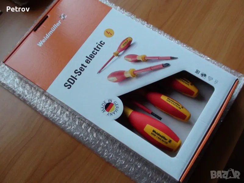 Weidmüller SDI-Set electric VDE 1000V - MADE IN GERMANY - ЧИСТО НОВ Комплект 5 Отверки + фазомер !!!, снимка 1