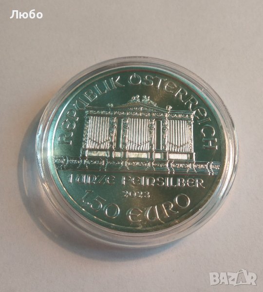 СРЕБРО 1 OZ, Филхармония 2023, 1 УНЦИЯ , снимка 1