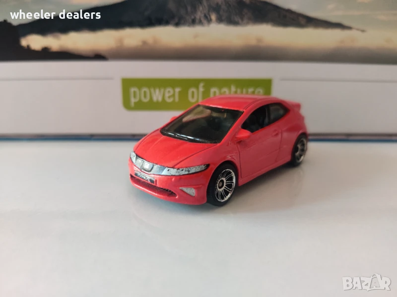 Метална количка Matchbox Мачбокс Honda Civic Type R - 2008 - Red, снимка 1