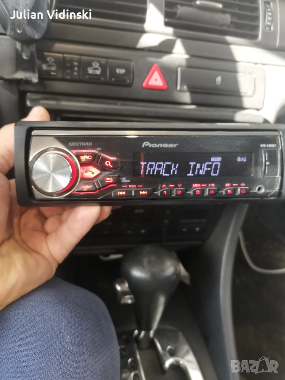 Pioneer mvh-x380bt радио с Bluetooth, снимка 1