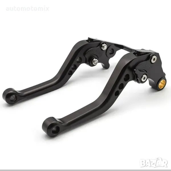 АЛУМИНИЕВИ РЪЧКИ СПИРАЧКА И СЪЕДИНИТЕЛ, ЧЕРЕН - 569, снимка 1