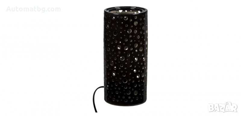 Керамична настолна лампа Черна перфорирана, Automat, снимка 1