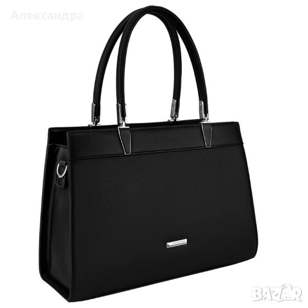 Модерна дамска чанта с двуцветен дизайн, снимка 1