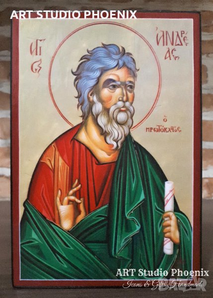 Икона на Свети Андрей Първозвани icona Sveti Andrei Parvozvani, снимка 1