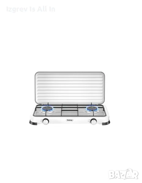 Двоен газов котлон с капак Rosberg, 30mbar\2x2.2kWh, снимка 1