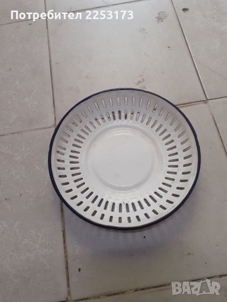 Стара емайлирана фруктиера, снимка 1