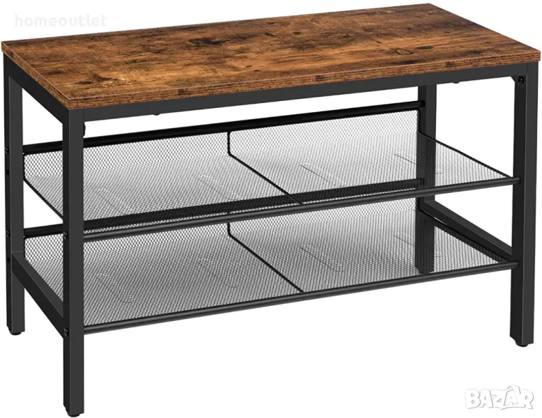 ПРОМОЦИЯ Пейка със стелаж за обувки на 2 нива BF01HX01, снимка 1