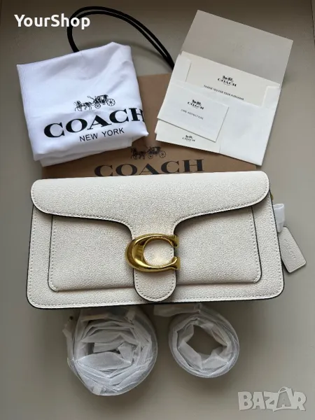 Дамска чанта Coach Tabby 26 Beige, снимка 1