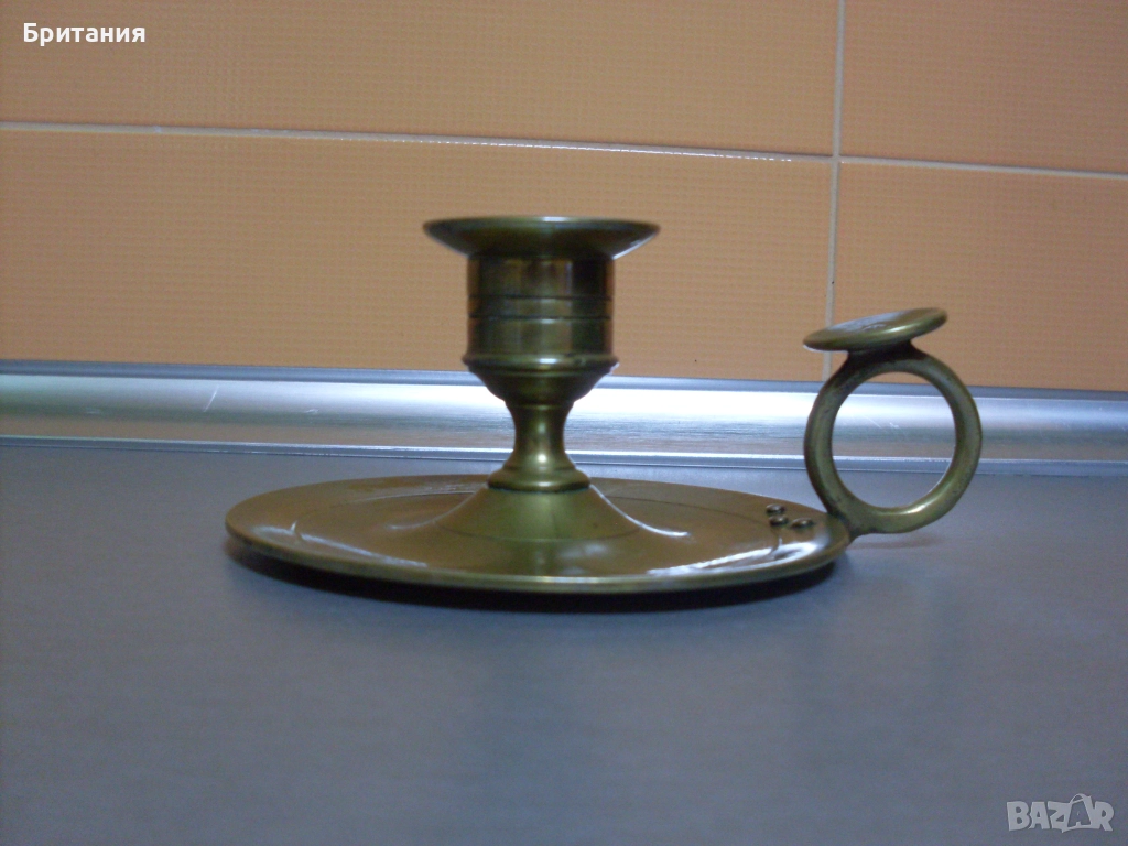 Бронзов свещник., снимка 1