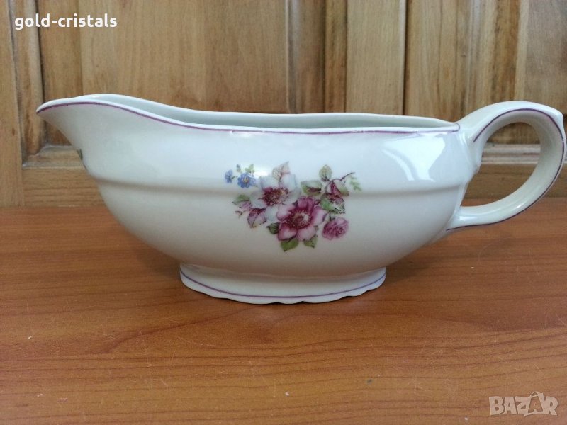 Стар български порцелан сосиера, снимка 1