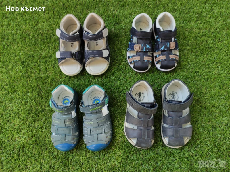 Лот детски сандали номер 21, 22, 23, естествена кожа , снимка 1