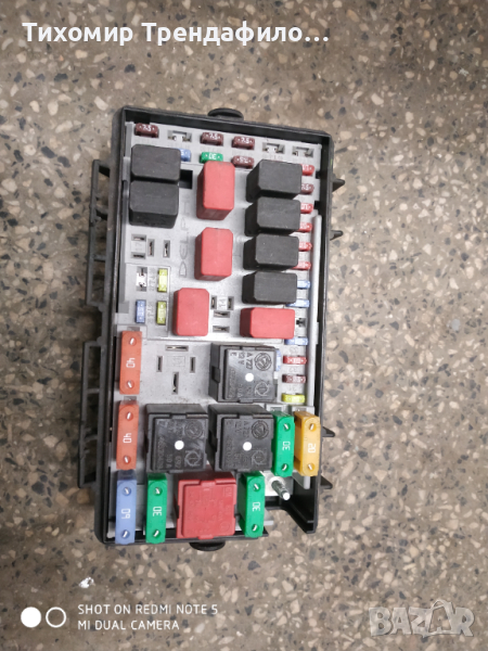 Бушонно табло Fiat Punto Grande Punto 2005  1.2, 65 к.с. Delphi 51737884 бил е с компютър IAW5SF3.M1, снимка 1