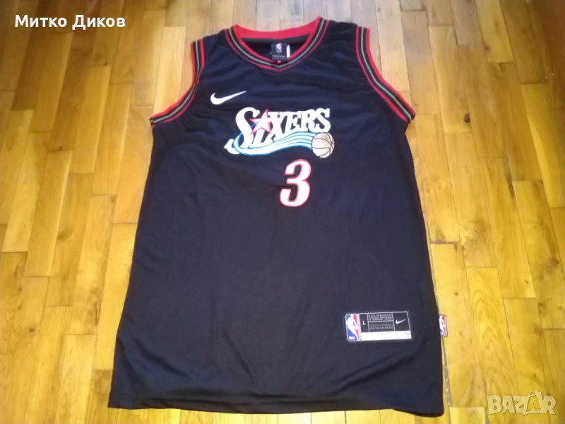 Alan Iverson # 3 Nba Philadelphia 76ers баскетболна тениска размер Л, снимка 1