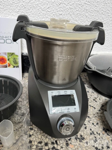 Мултикукър Compact Cook CF1602FP – Многофункционален Кухненски Робот „2 в 1“, 30 Програми!, снимка 1