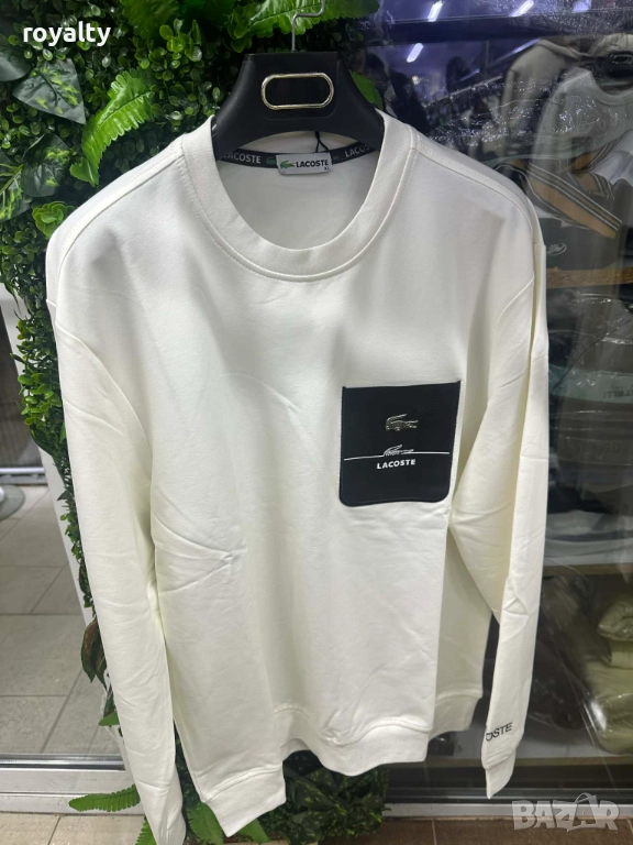 Lacoste Мъжка Бяла Блуза , снимка 1