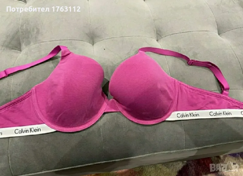 Calvin Klein памучни сутиени, размери 80 d, само изпрани, цената е обща за двата сутиена, снимка 1
