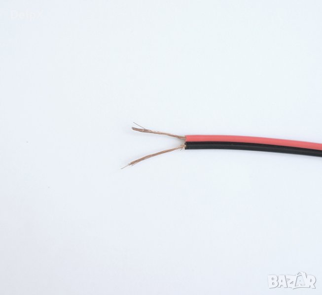 Кабел двужилен за тонколони черно/червено 2x0,35mm2, снимка 1