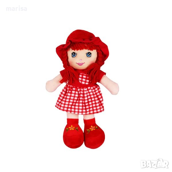 Мека парцалена кукла с плитки и шапка, 35 см, варианти Код: 55598-1, снимка 1