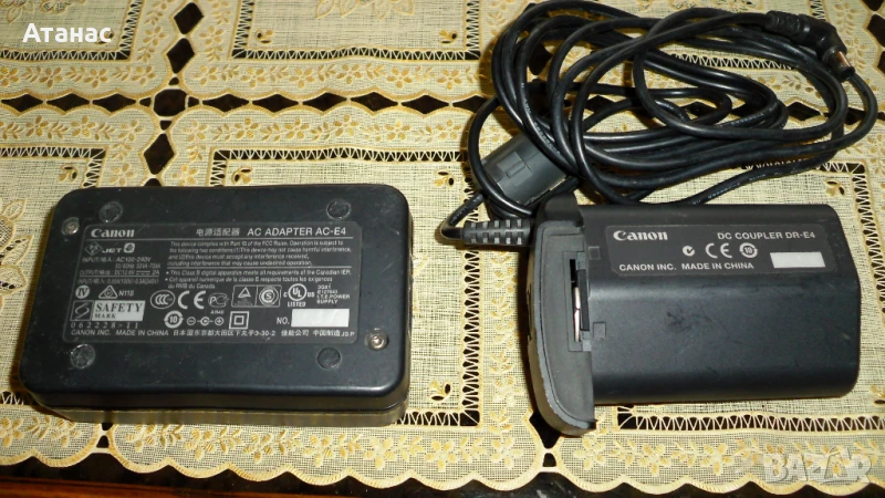 Дъми батерия/ адаптер/ DC COUPLER DR-E4 за CANON EOS 1D X Mark II  EOS-1D X Mark III , снимка 1