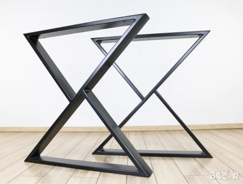 Метални крака за маса, трапезна маса, холна маса, бюро, снимка 1