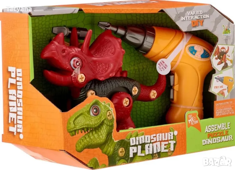 Динозавър за сглобяване с винтоверт – Игра и обучение в едно, снимка 1