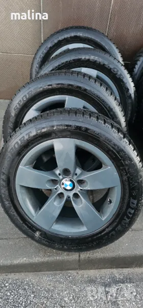 Джанти с гуми 16-ки за БМВ е60 внос от Германия с почти нови гуми , снимка 1