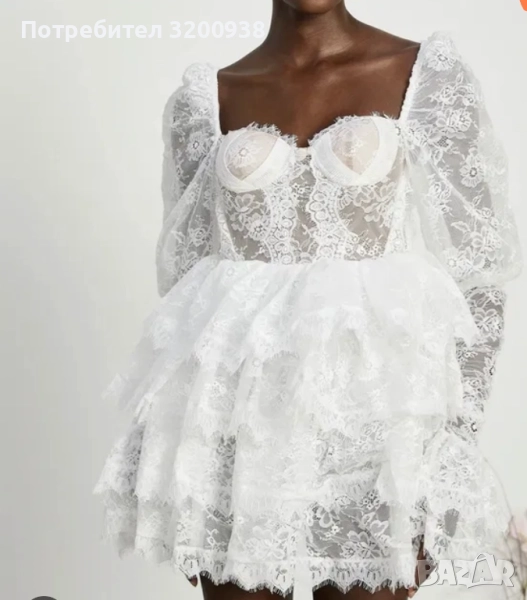 Официална дантелена рокля, снимка 1