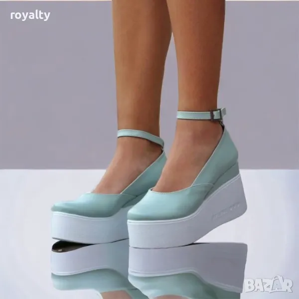 Обувки на платформа - Кожа, снимка 1