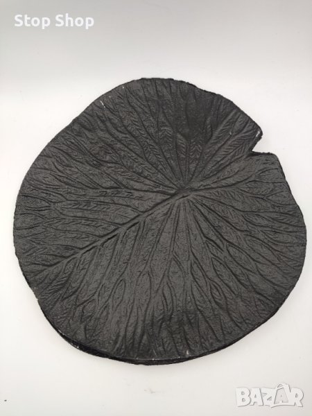 Алуминиев поднос листо декорация Индия , снимка 1