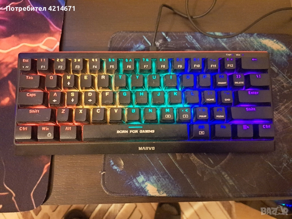 Клавиатурата MARVO KH962 различни цветове и начини за подсветки , снимка 1