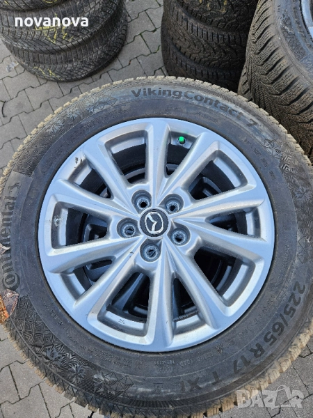 Гуми Continental Viking Contact 7 и джанти 17 5х114.3 Mazda, снимка 1