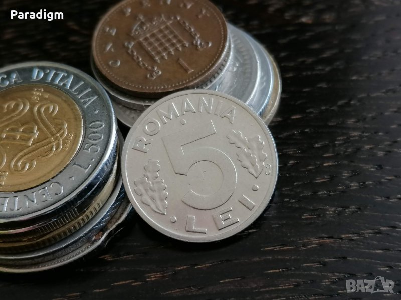 Монета - Румъния - 5 леи | 1993г., снимка 1