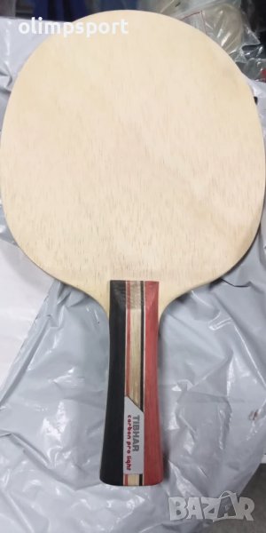 дърво за тенис на маса Tibhar carbon pro light  дръжка фл нападателно тегло 95 гр, снимка 1