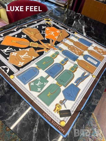 Дамски Шалове - Коприна ⚜️ Louis Vuitton , снимка 11 - Шалове - 53021300