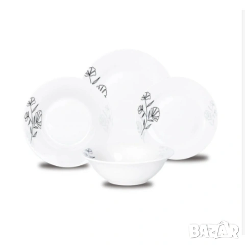 Комплект чинии 24 части , снимка 4 - Чинии - 53266067