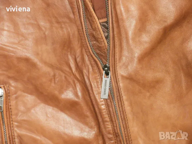 MARIO CONTI мъжко преходно естествена кожа ХL, снимка 7 - Якета - 49829250