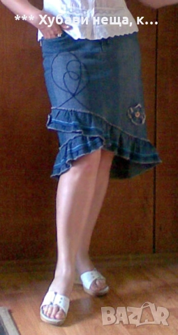 Две дънкови поли🌼🍀🌼 Дизайнерска дънкова пола GUARD 🌼🍀🌼*ИзгОдНо*, снимка 9 - Поли - 52195837