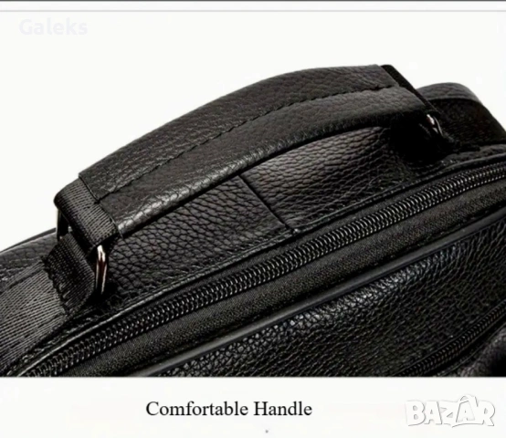 Мъжка делова кожена чанта /Универсална и стилна-Кафява естествена кожа, снимка 11 - Чанти - 53101893