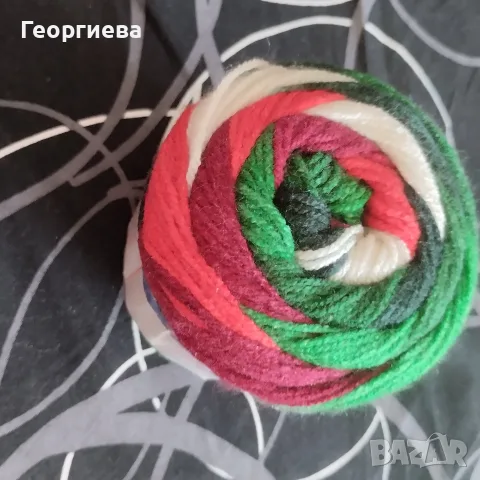 прежда шарена различни цветове , снимка 4 - Други - 55689423