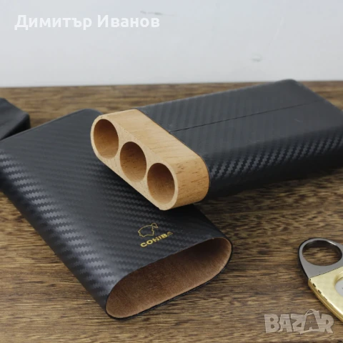 Cohiba кедров калъф със карбоново покритие за 3 пури, снимка 9 - Други - 50997768