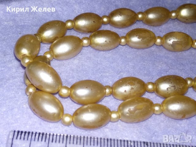 СТАРО ПЕРЛЕНО РЕТРО КОЛИЕ - ЧЕШКИ ПЕРЛИ ГЕРДАН 34704, снимка 5 - Антикварни и старинни предмети - 39179834
