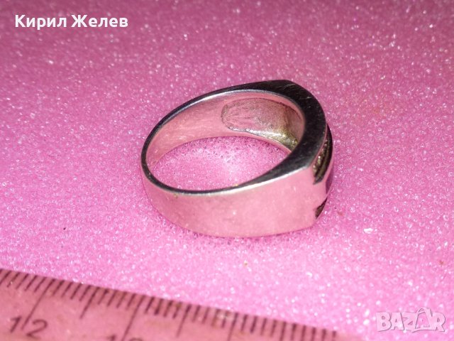 ПРЕКРАСЕН СКЪПОЦЕНЕН СРЕБЪРЕН ПРЪСТЕН РОДИРАНО СРЕБРО 925 с ЧЕРЕН ОНИКС и ИСКРЯЩИ ЦИРКОНИ 43361, снимка 14 - Пръстени - 44392509