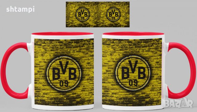 Чаша Борусия Дортмунд Borussia Dortmund Керамична, снимка 5 - Фен артикули - 34783737
