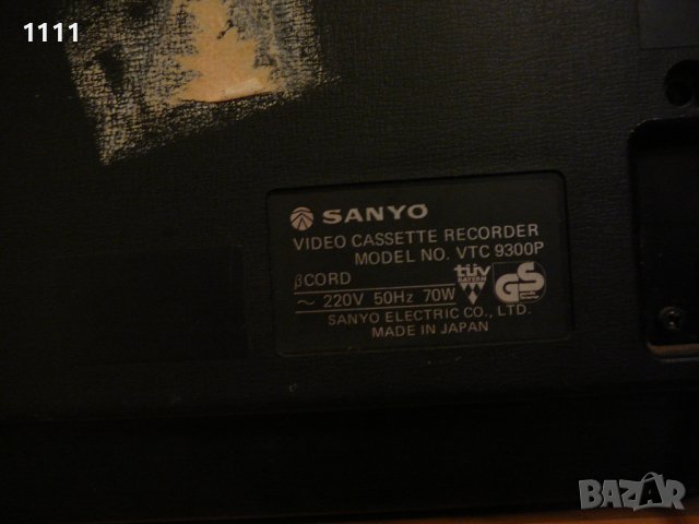  SANYO VTC-9300P, снимка 11 - Ресийвъри, усилватели, смесителни пултове - 40570763