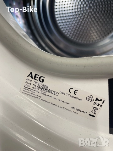 Сушилня AEG 9000 series 8 кг А+++ , снимка 6 - Сушилни - 52541837