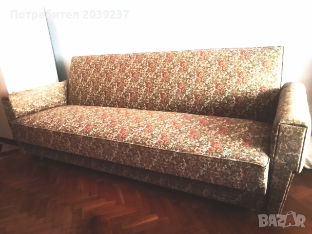 Разтегателен диван канапе с функция за сън + ракла. Внос Италия. 