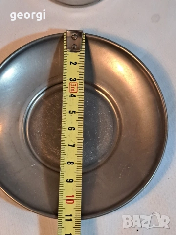 четири немски порцеланови чаши Gerold porzellan с калаени подстакани и чинийки 32/3, снимка 7 - Чаши - 53154986