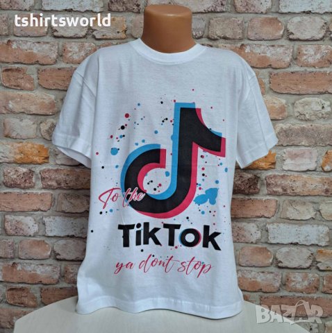 Нова детска тениска с дигитален печат TIK TOK