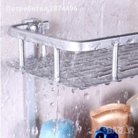 2501 Водоустойчива единична етажерка за банята - БЕЗ ПРОБИВАНЕ, снимка 2 - Други стоки за дома - 35762142